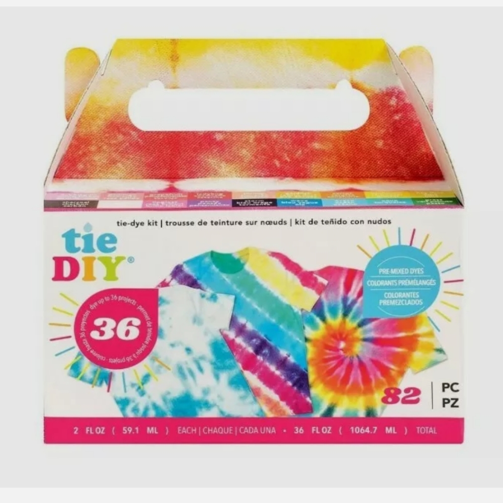 American Crafts Tie DIY 81 Piece Tie-Dye Kit